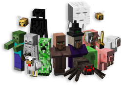 Minecraft mobs preview