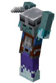 Armored Frozen Zombie Attacking