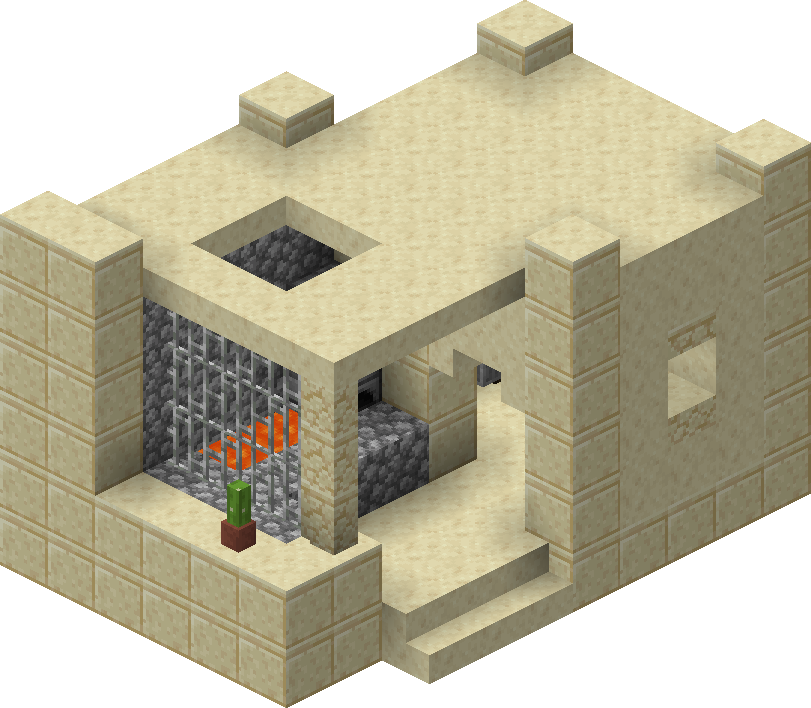 村庄 1 14的结构 图示 沙漠铁匠铺 Minecraft Wiki 最详细的官方我的世界百科