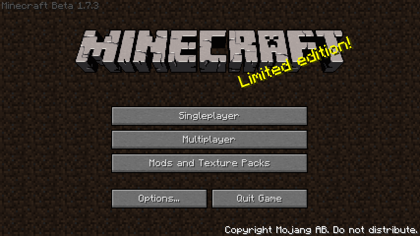 minecraft beta 1.7.3 mod minecraft beta 1.7.3 mod