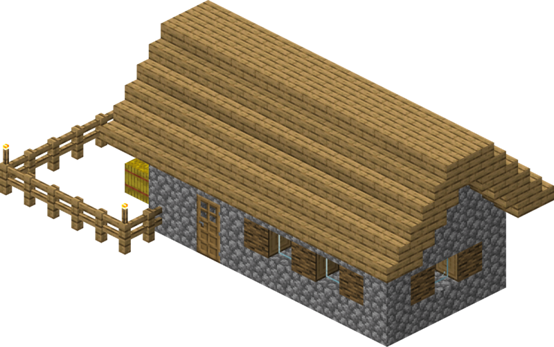 村莊 1 14的結構 圖示 平原馬廄1 Minecraft Wiki 最詳細的官方minecraft百科