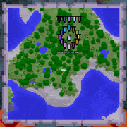 Banner marked map