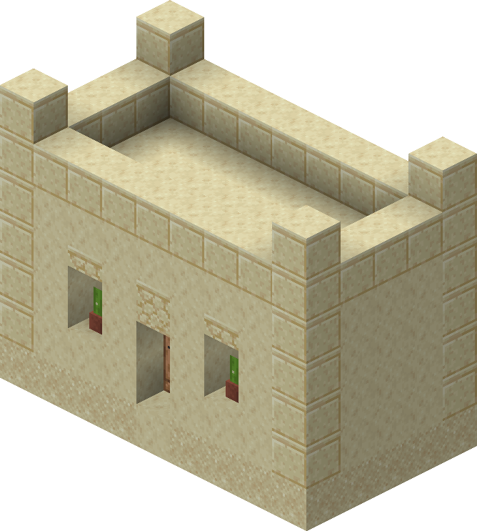 村庄 1 14的结构 图示 沙漠图书馆 Minecraft Wiki 最详细的官方我的世界百科