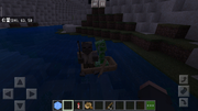 Husk and Creeper in a boat