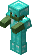 Zombie in diamond armor