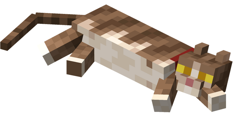File Lying Down Tabby Cat With Red Collar Png Minecraft Wiki 最详细的官方我的世界百科