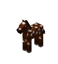 Baby Brown Horse with White Spots