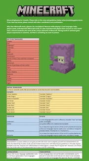 Minecraft Glossary for Crowdin