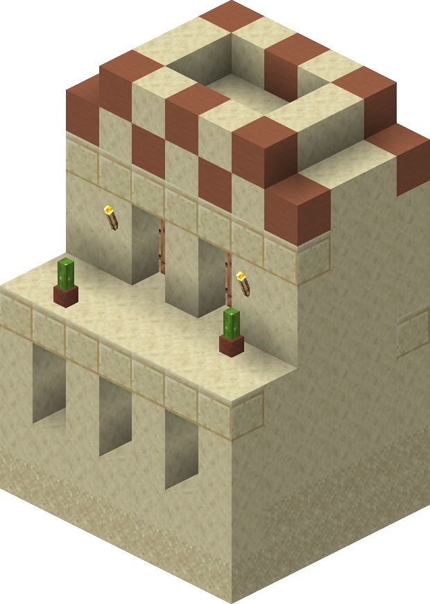 村庄 1 14的结构 图示 沙漠皮匠屋 Minecraft Wiki 最详细的官方我的世界百科