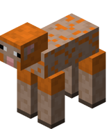 Sheared Orange Sheep