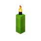 Lime Candle (lit)