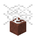 /setblock ~ ~ ~ minecraft:flower_pot 0 destroy {Item:30,Data:0}