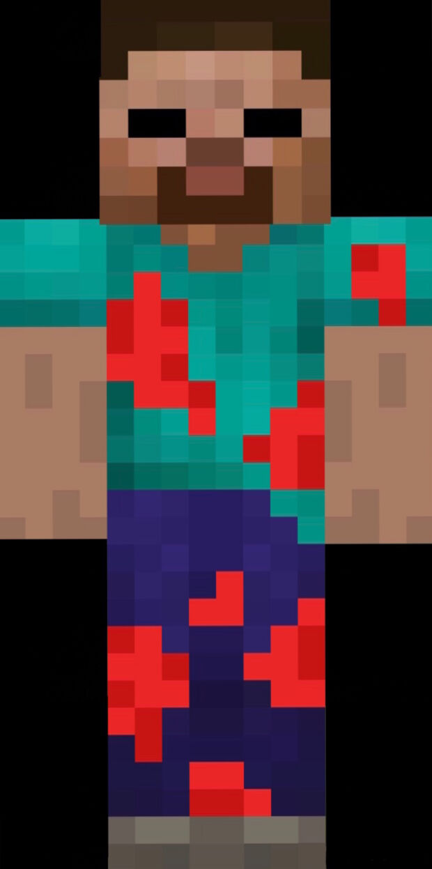 minecraft zombie steve skin