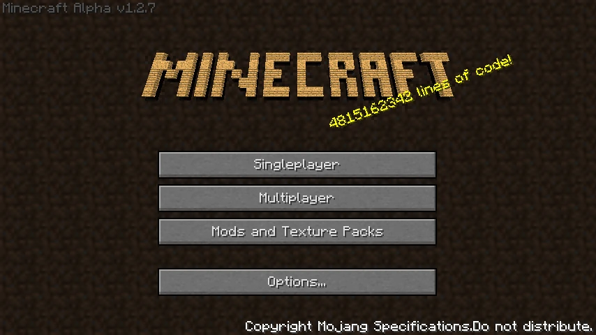 Alpha 1.2.7 | Minecraft CreepyPasta Wiki | Fandom