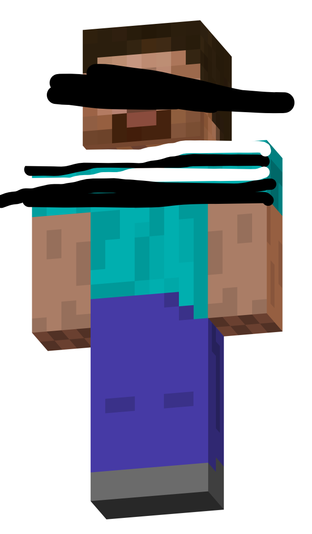 Herobrine Noob Minecraft Skin