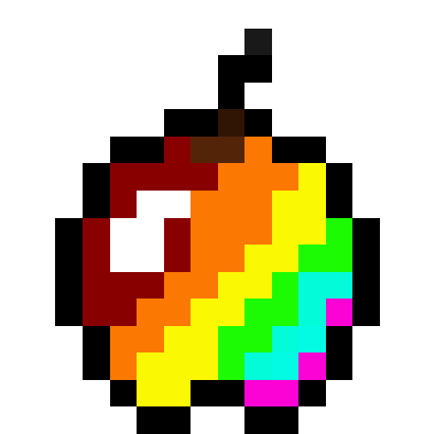 minecraft rainbow apple