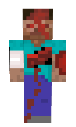 Bloody Herobrine Skin Minecraft Skin