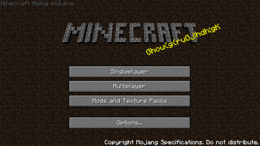 Download MINECRAFT ALPHA 666.EXE