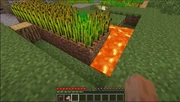 Lava instead of water.