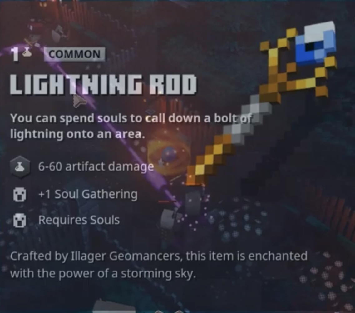 lightning rod minecraft dungeons