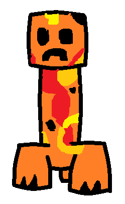 minecraft fire creeper