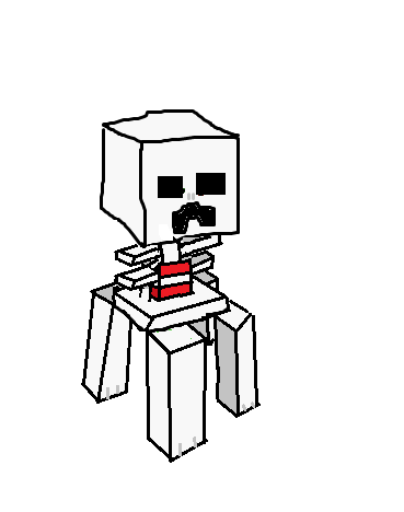 minecraft creeper and skeleton