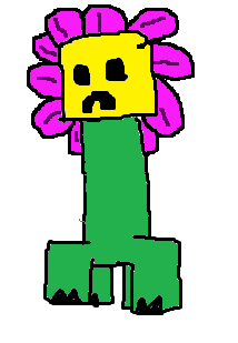 Creeper Flowers : r/Minecraft