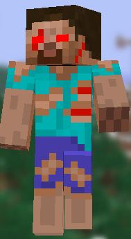 angry Herobrine, Minecraft Skin