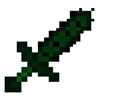 Green Sword Minecraft Pattern Royalty-Free Stock Image - Storyblocks