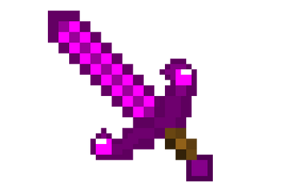 Minecraft Enchanted Purple Diamond Sword