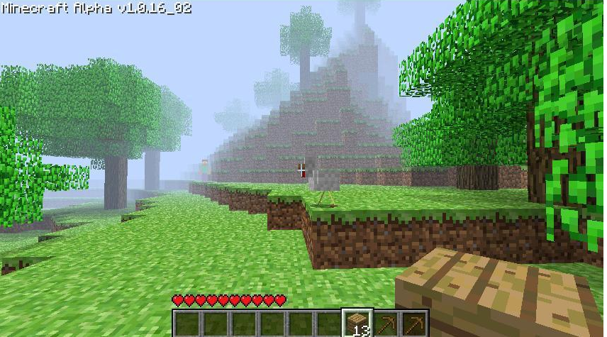 herobrine in fog