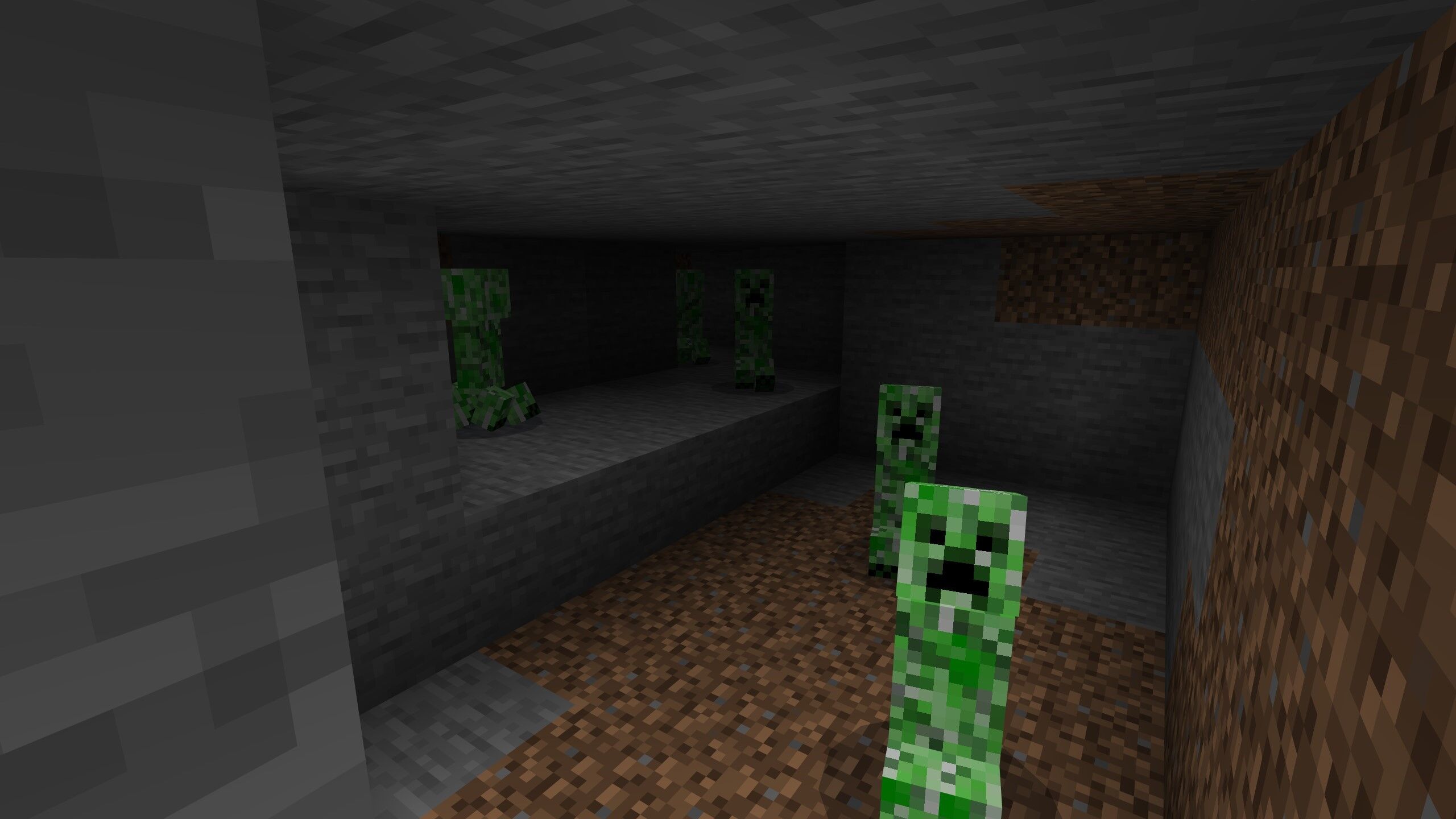 Minecraft online creeper cave