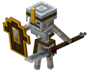 The Skeleton Vanguard, a new mob guarding the Ankh in the Desert Tomb.