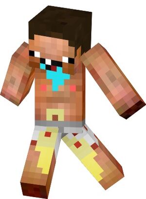 Herobrine Noob Minecraft Skin