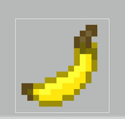 A Banana item, obtained from Jungle Temples and Wandering Traders.