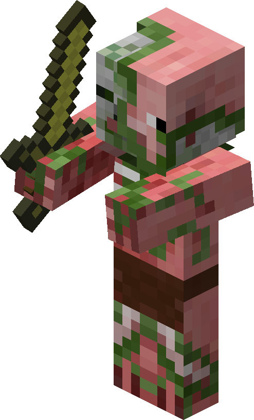 minecraft coloring pages zombie pigman