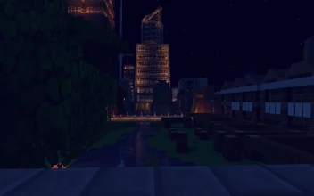 A small river in downtown Bangkok