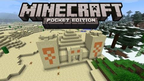 Minecraft PE Ported Maps Sand temples Caves Villages and Mineshafts!