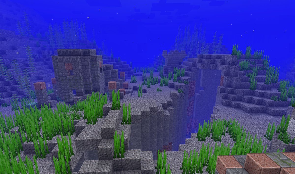 underwater ruins minecraft wiki bedrock fandom wikia