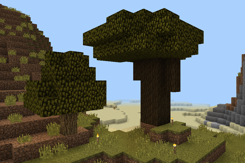 dark oak wood minecraft