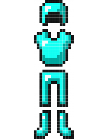 minecraft diamond armor template