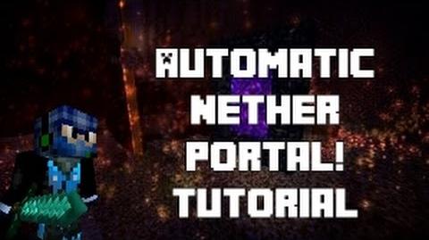 Automatic Nether Portal Tutorial CyberNinjaMC