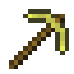 Gold pickaxe