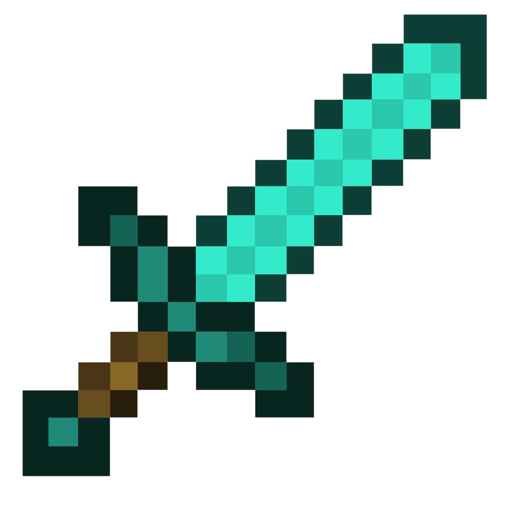 Minecraft Diamond Sword Cursor