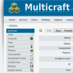 Minecraft Multicraft Dashboard Guides