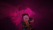 Jesse falling out of the Wither Storm