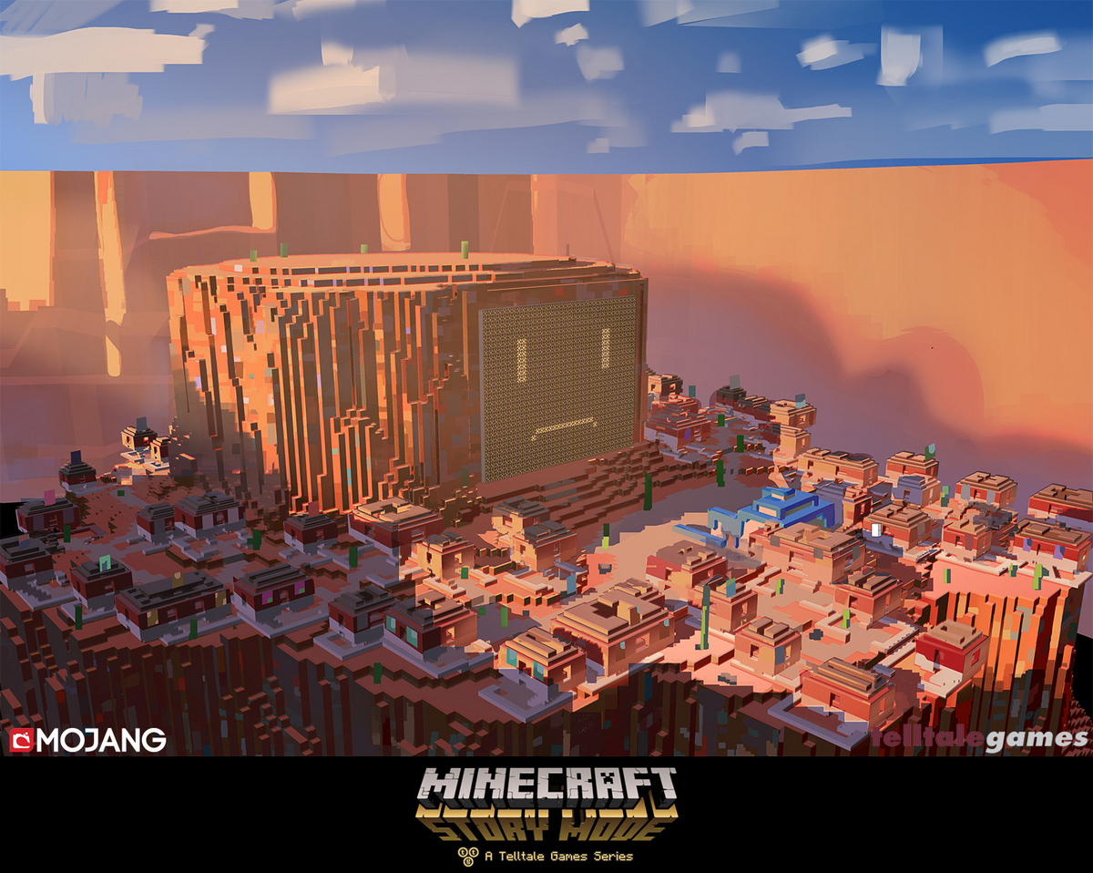 Visão  Minecraft: Story Mode disponível em outubro