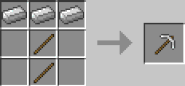 Pickaxe.gif (13 KB) Crafting Recipe of a pickaxe
