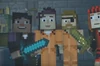 Jesse with the others in the weapons room.