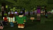 Some EnderCon Banners near Jesse's Treehouse.